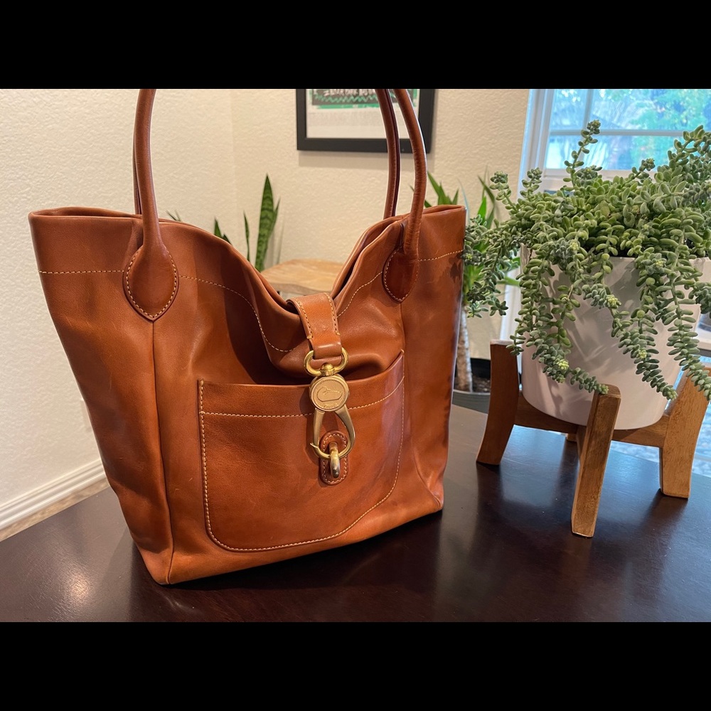 Dooney & Bourke Belvedere Logo Lock Tote